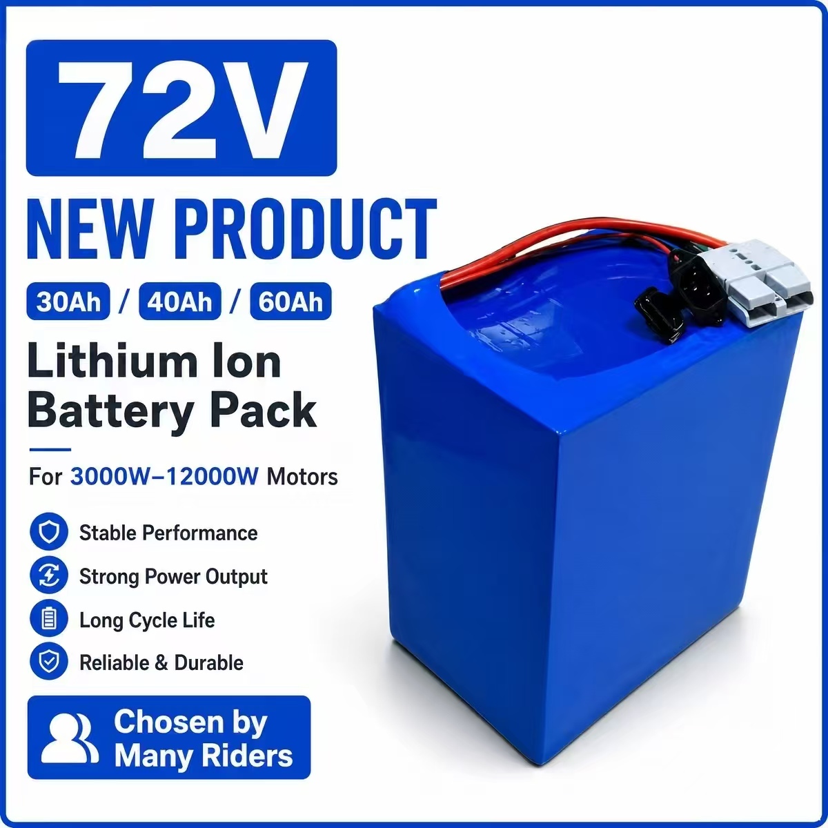 72V 30Ah Lifepo4 Battery Pack - Литий-ионный аккумулятор 72В 30Ач 40Ач 60Ач